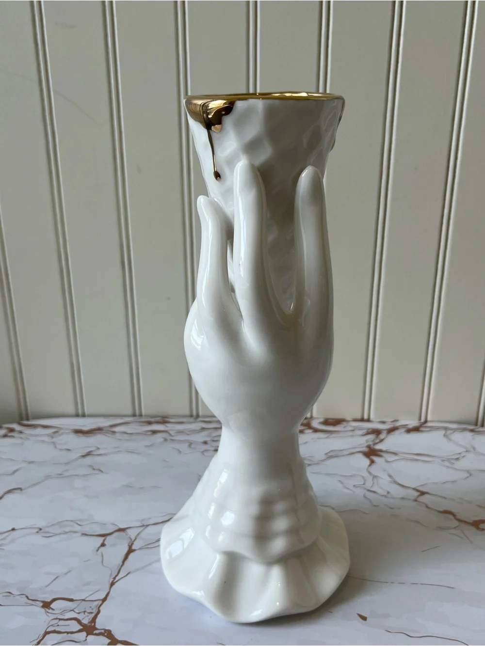 Jonathan Adler Gilded I-Scream Vase – New with Tags